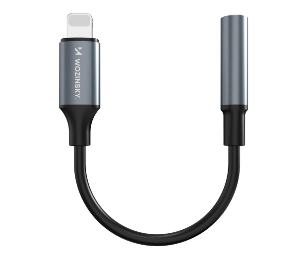 Wozinsky Adapter Lightning mini jack 3,5mm czarny WALJ-01 - 1487910 - zdjęcie